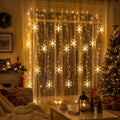 Guirlande lumineuse flocons de neige – pour fenêtres décorées