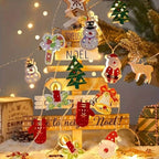 Guirlande lumineuse motifs de Noël – alimentation à piles