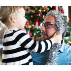 Guirlande scintillante argentée – déco de Noël pailletée