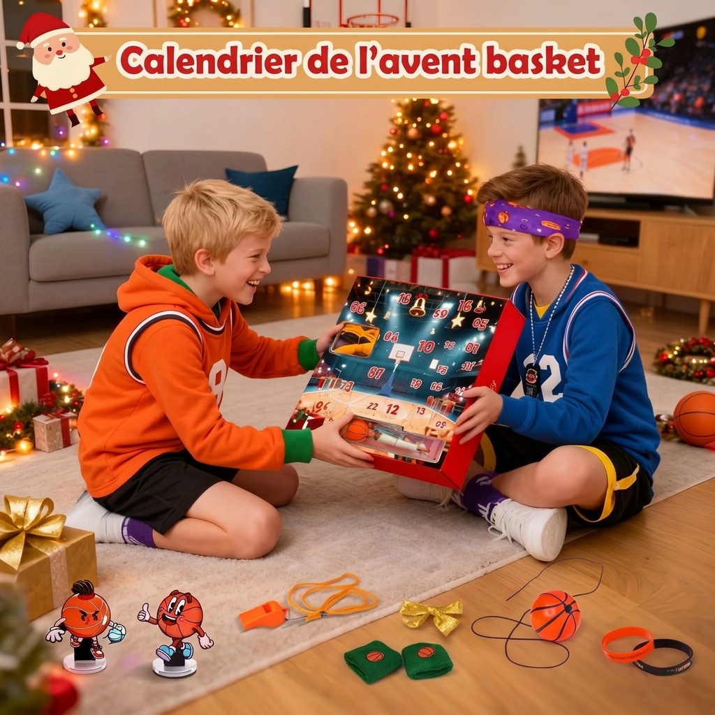 Basketball Adventskalender 2026 - 24 Überraschungen für Kinder