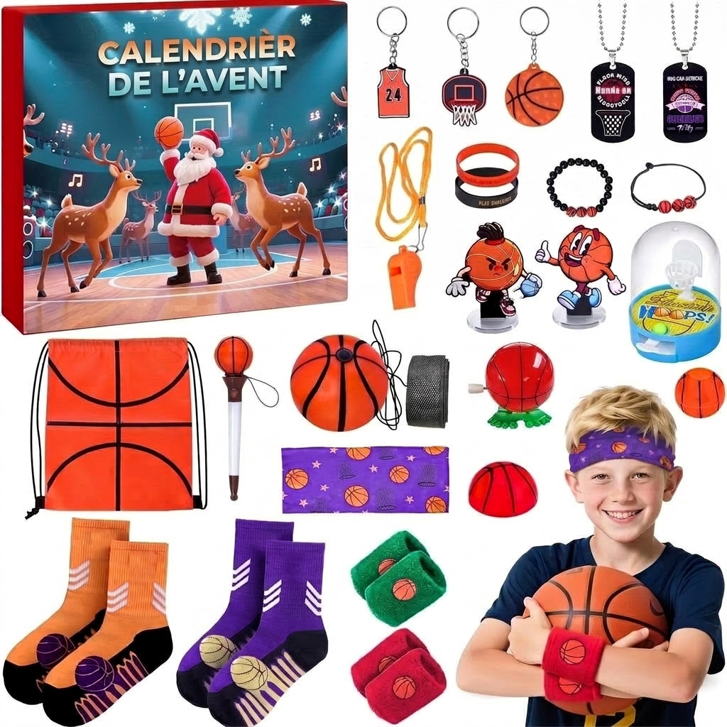 Basketball Adventskalender 2026 - 24 Überraschungen für Kinder