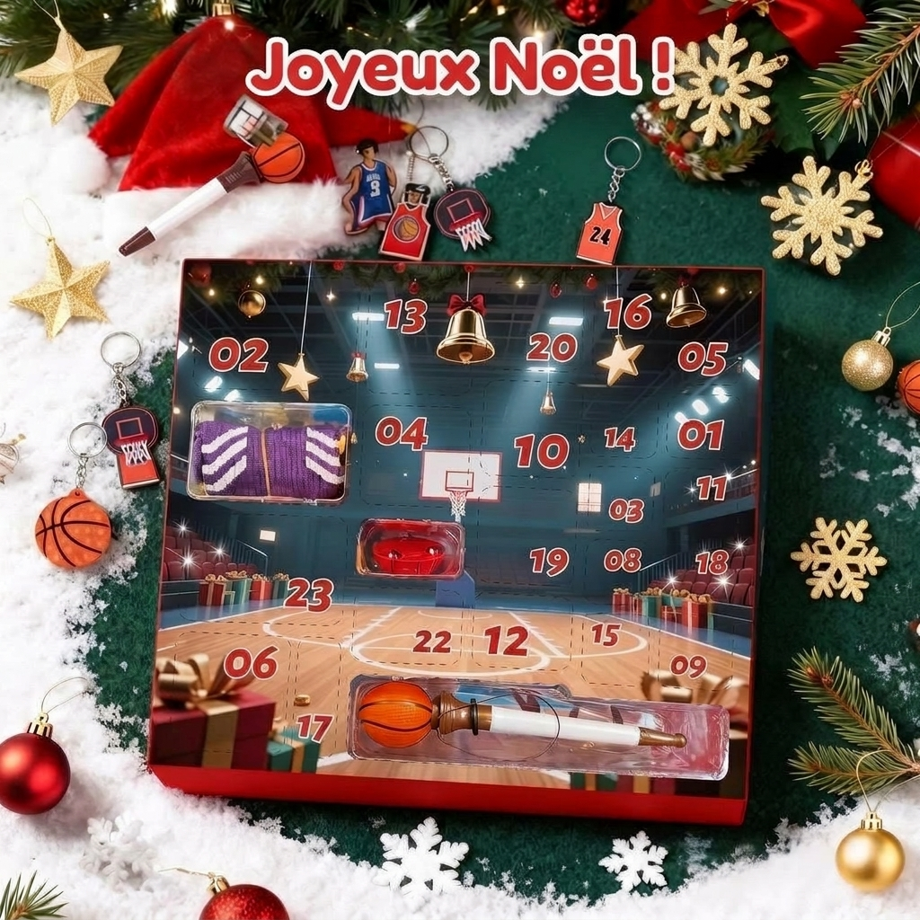 Basketball Adventskalender 2026 - 24 Überraschungen für Kinder