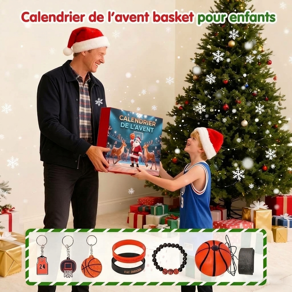 Basketball Adventskalender 2026 - 24 Überraschungen für Kinder