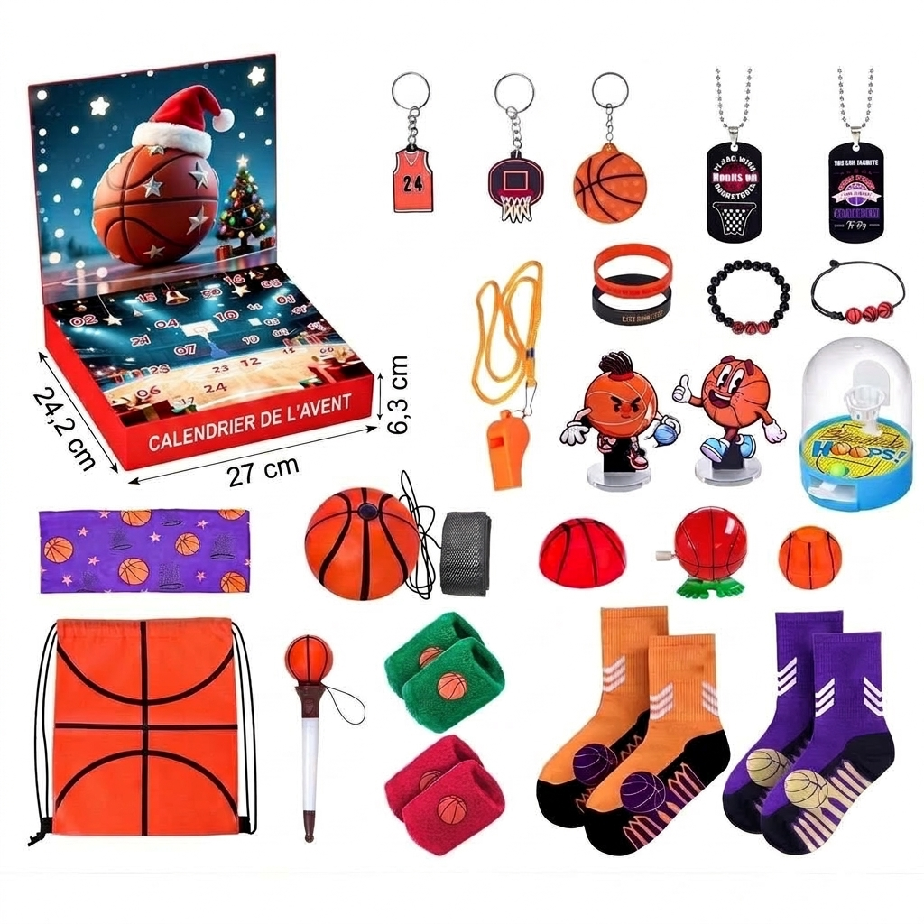Basketball Adventskalender 2026 - 24 Überraschungen für Kinder