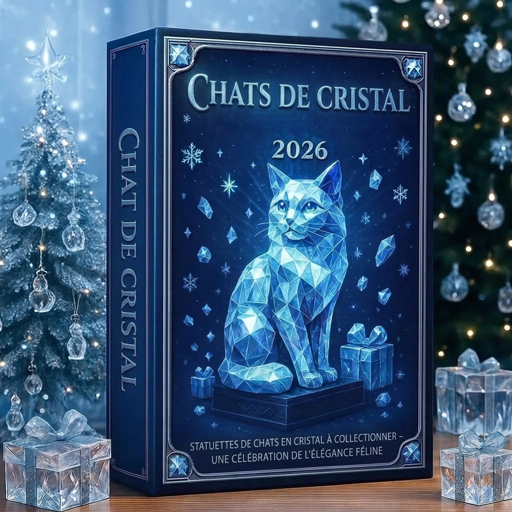 Katzen Adventskalender - 24 Acryl-Figuren für Katzenliebhaber