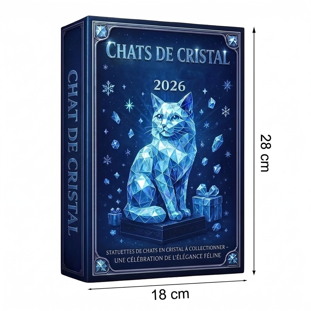 Katzen Adventskalender - 24 Acryl-Figuren für Katzenliebhaber