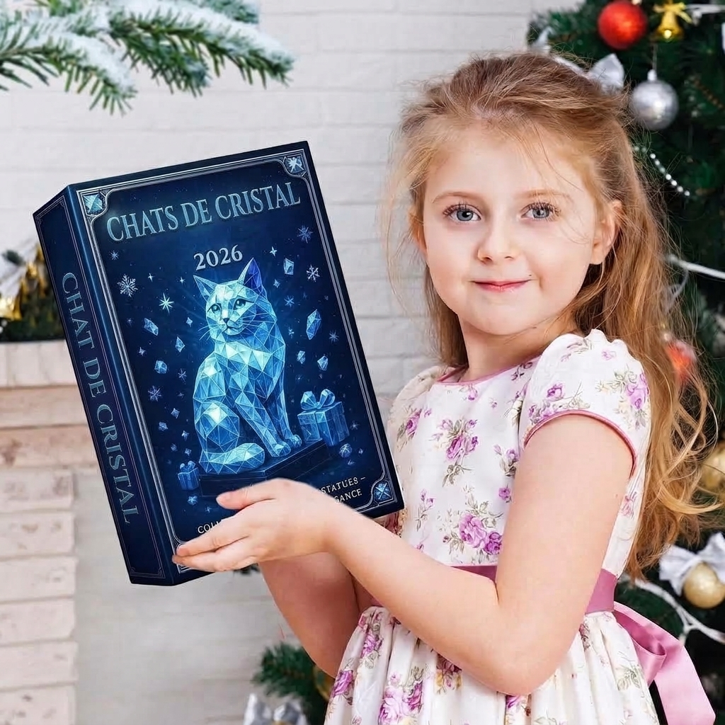 Katzen Adventskalender - 24 Acryl-Figuren für Katzenliebhaber