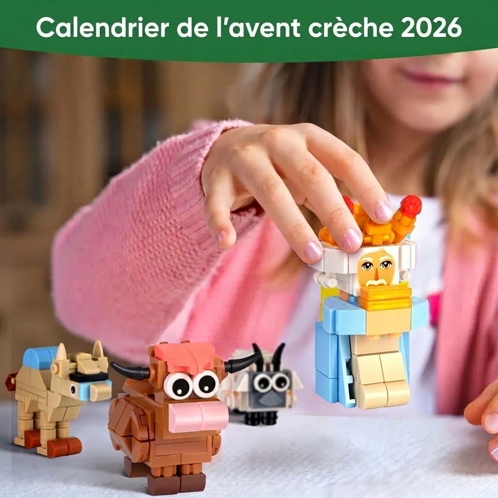Krippen Adventskalender 2026 - 24 Bausteine-Sets zum Zusammenbauen