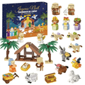 Krippen Adventskalender 2026 - 24 Bausteine-Sets zum Zusammenbauen