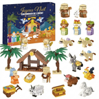 Krippen Adventskalender 2026 - 24 Bausteine-Sets zum Zusammenbauen