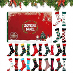Socken Adventskalender 2026 - 24 Paar Weihnachtssocken