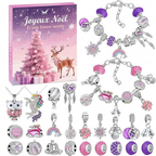 Schmuck Adventskalender 2026 - 24 Charms und Armband-Set