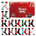 Socken Adventskalender 2026 - 24 Paar Weihnachtssocken