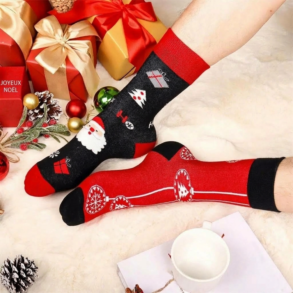 Socken Adventskalender 2026 - 24 Paar Weihnachtssocken