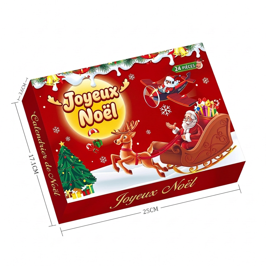 Calendrier de l'avent enfant – 24 mini-figurines de Noël à collectionner
