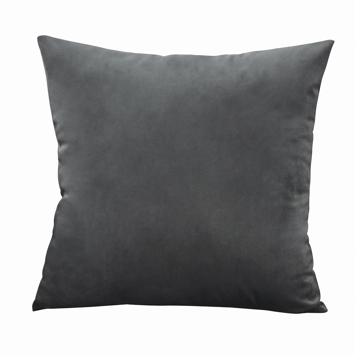 Housse de coussin velours gris foncé