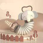 Hochet accordéon – figurine animal avec poignées et sons