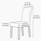 Housse de chaise en velours stretch – Protection pour salle à manger