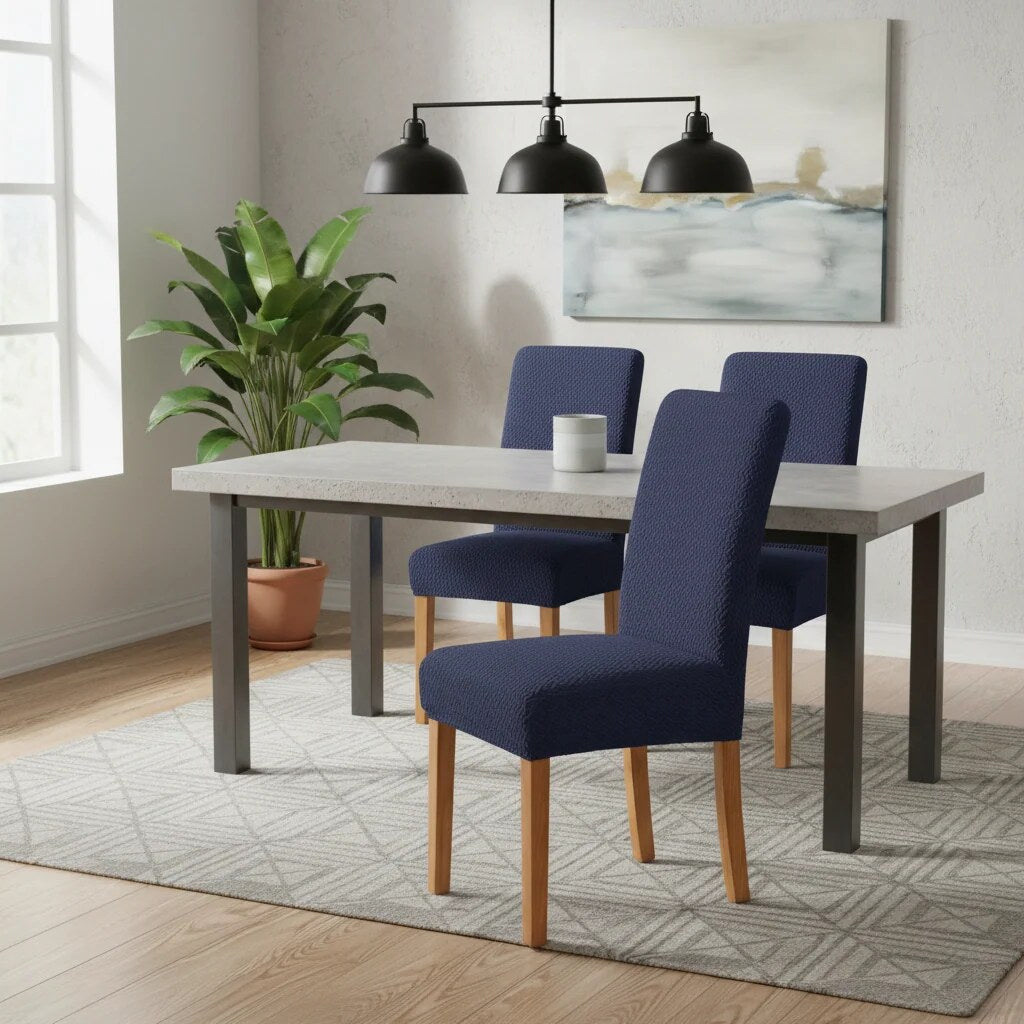 Housse de chaise en velours stretch – Protection pour salle à manger