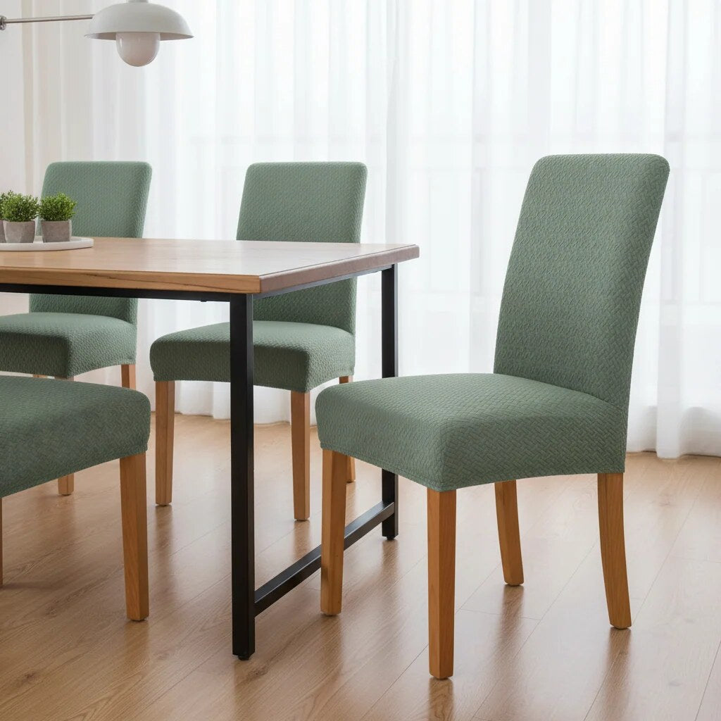 Housse de chaise en velours stretch – Protection pour salle à manger
