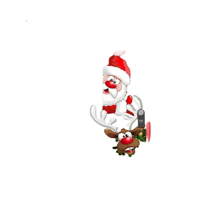 Housse de porte Noël – motifs festifs imprimés en polyester