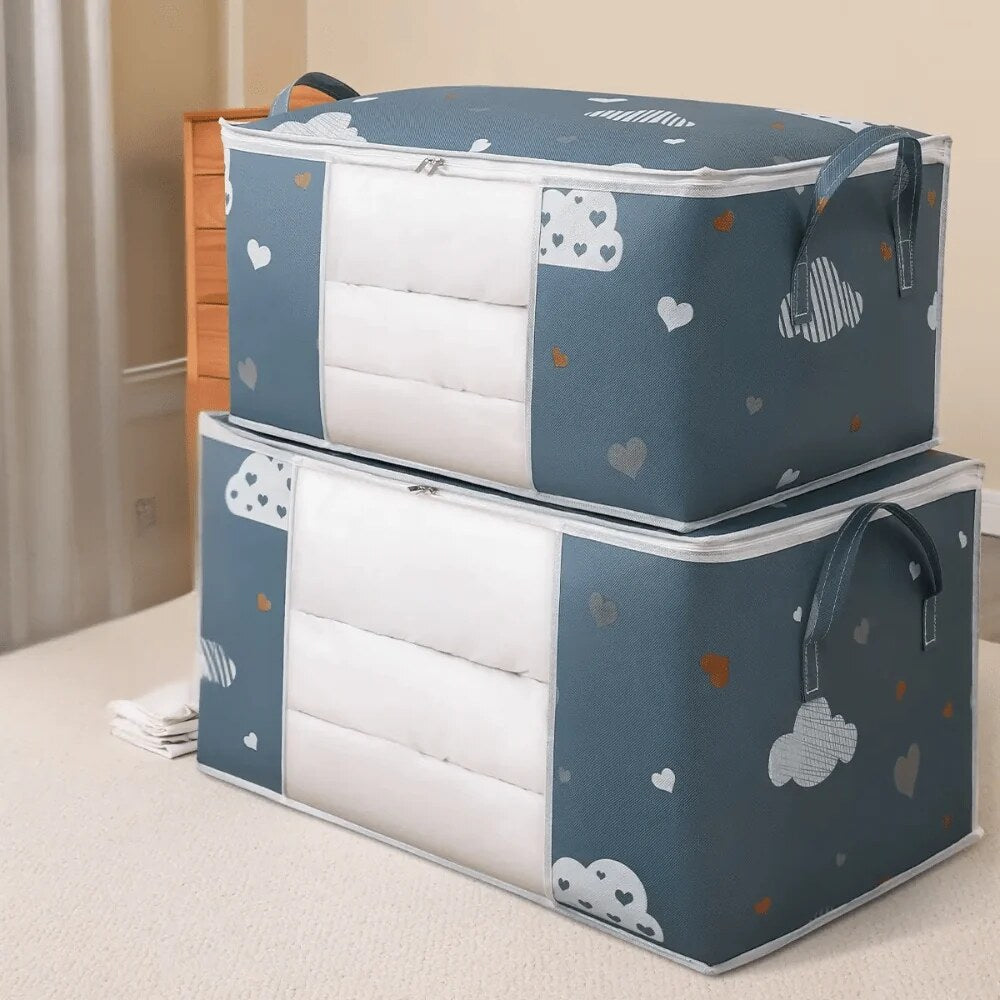 Housse de rangement pour couette – Polyester avec motifs nocturnes