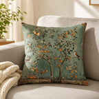 Housses de coussins imprimées – motifs botaniques vintage