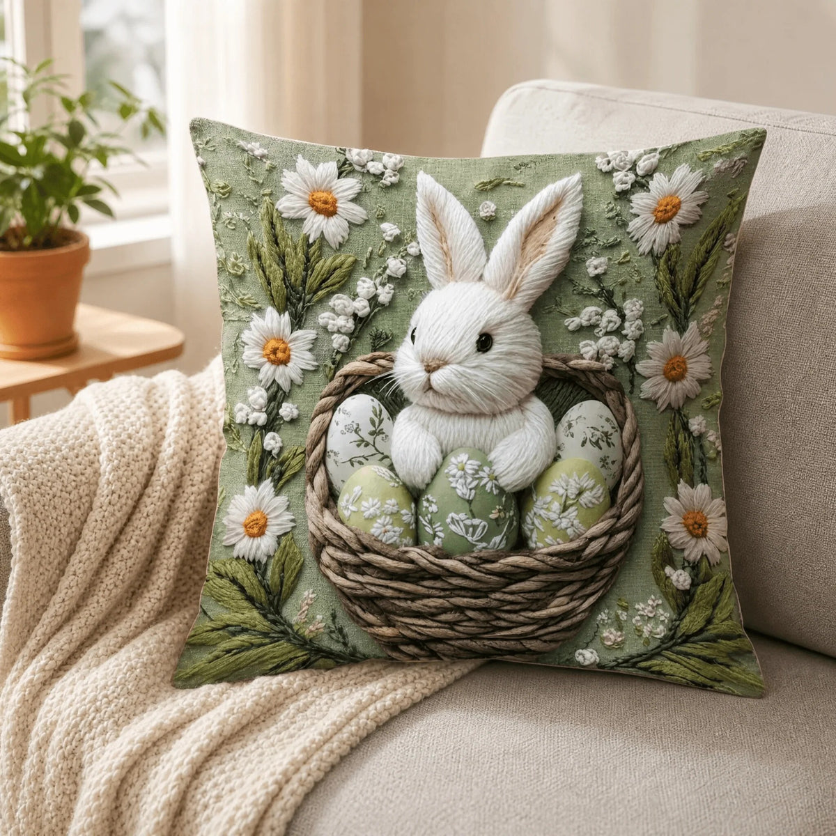 Housses de coussins imprimées – motifs botaniques vintage