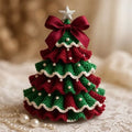 Kit crochet pour sapin de Noël – laine, perles et ruban