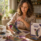 Kit de patchwork textile oiseau – loisir créatif sans couture