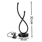 Lampe de chevet LED courbée – trois teintes et intensité réglable