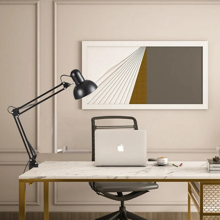 Lampe de bureau – bras oscillant articulé avec pince