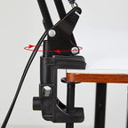 Lampe de bureau – bras oscillant articulé avec pince