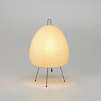 Lampe de chevet en papier plissé – style japandi clair