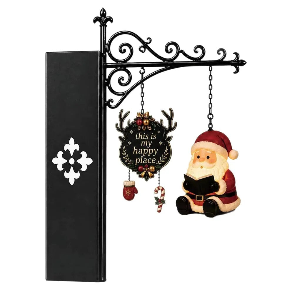 Lampe de Noël à suspendre – décoration peinte à la main