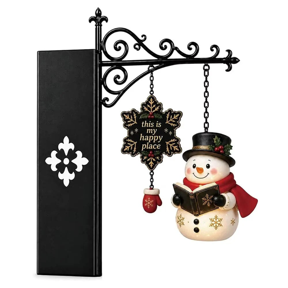 Lampe de Noël à suspendre – décoration peinte à la main