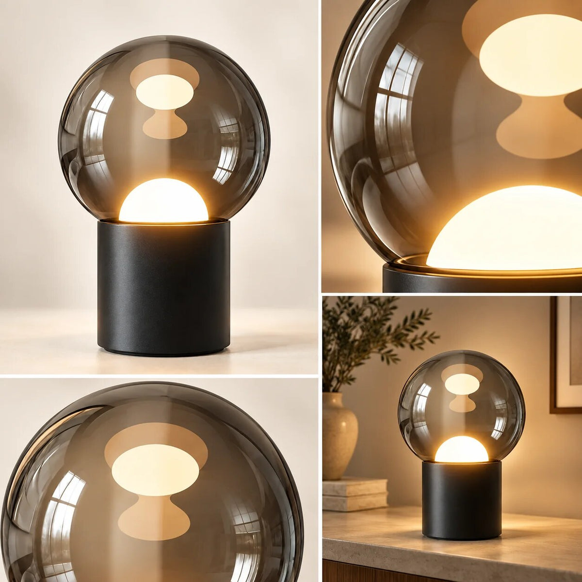 Lampe de table – batterie rechargeable, variateur LED