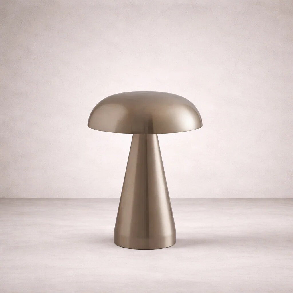 Lampe de table champignon – silhouette minimaliste en métal