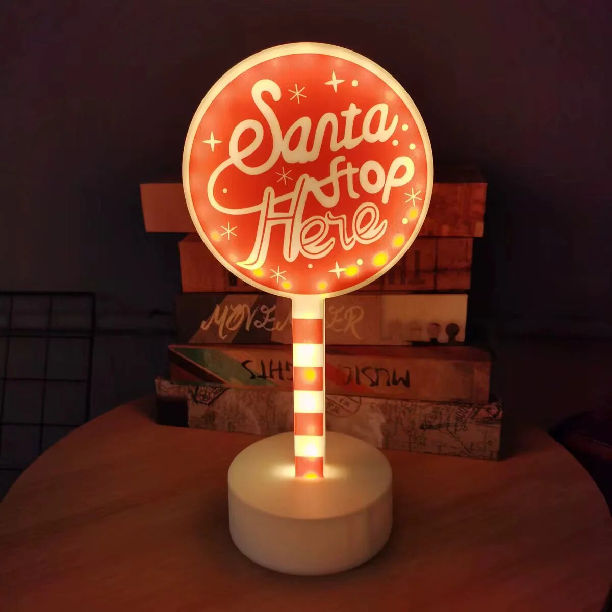 Lampe panneau indicateur rétro – veilleuse LED vintage