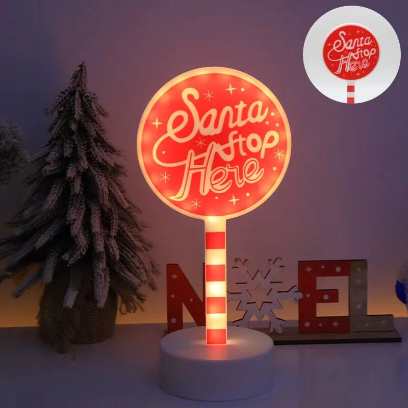Lampe panneau indicateur rétro – veilleuse LED vintage