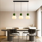 Lampe suspendue – sphère colorée effet opal pour salon