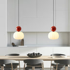 Lampe suspendue – sphère colorée effet opal pour salon