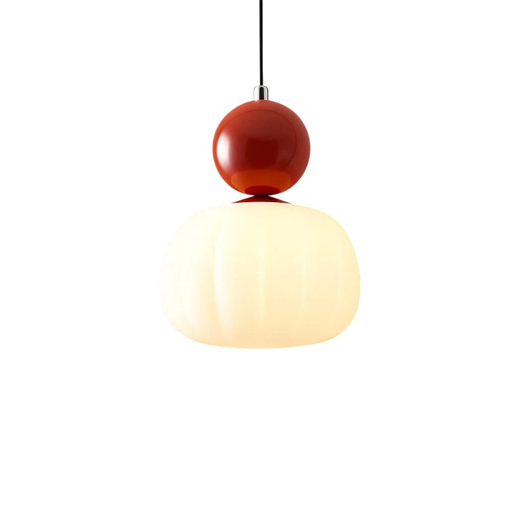 Lampe suspendue – sphère colorée effet opal pour salon