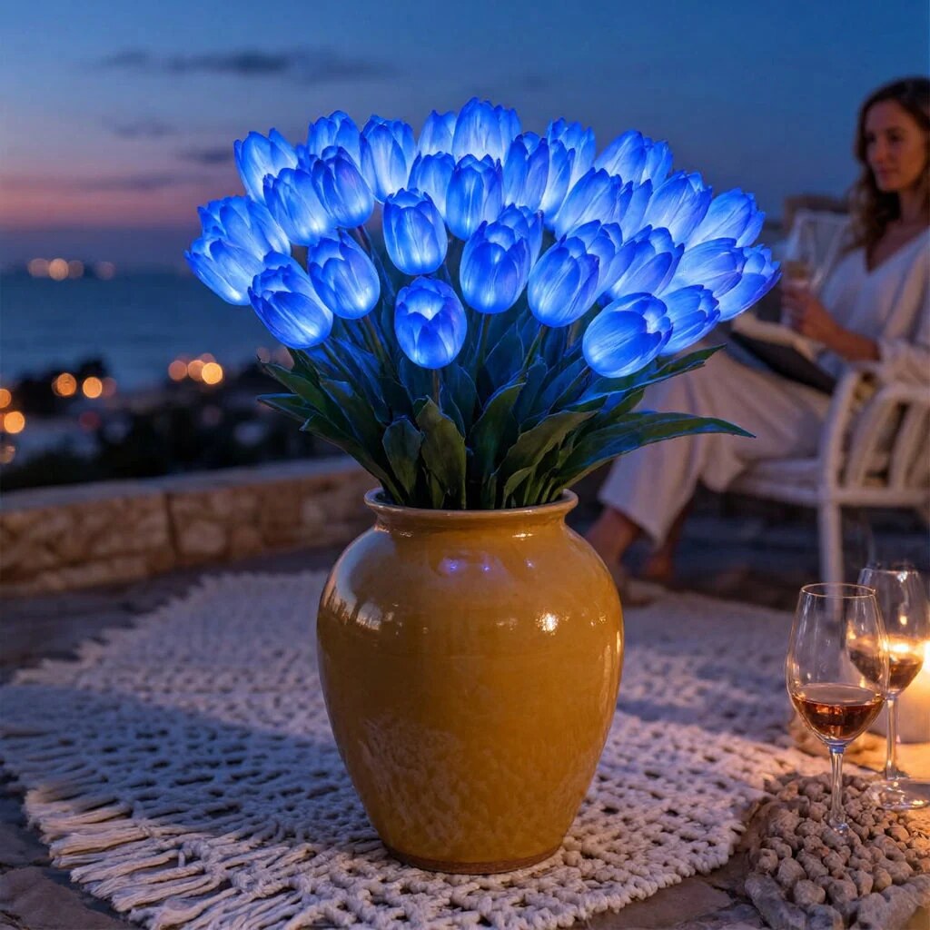 Lampe tulipes LED – décoration lumineuse pour intérieur