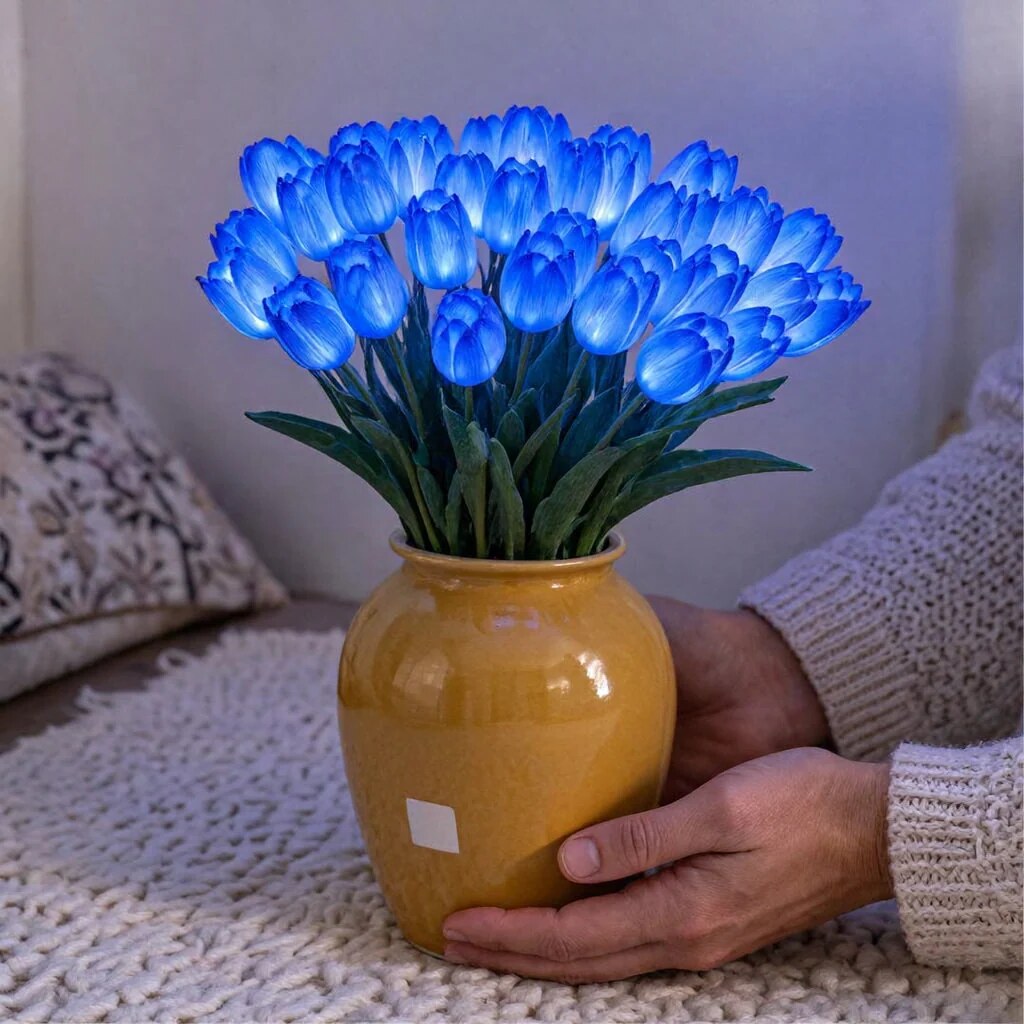 Lampe tulipes LED – décoration lumineuse pour intérieur
