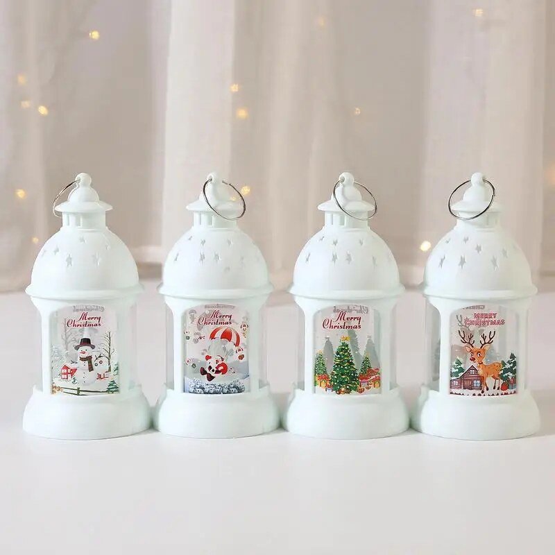Lanterne de Noël LED – décoration festive intérieur et extérieur
