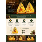 Lanterne de Noël triangulaire – motifs assortis et lumineux