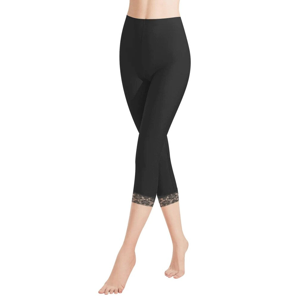 Legging capri femme – Taille haute, coton extensible