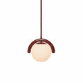 Lustre linéaire suspendu – tube courbé, métal et verre clair