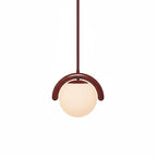 Lustre linéaire suspendu – tube courbé, métal et verre clair